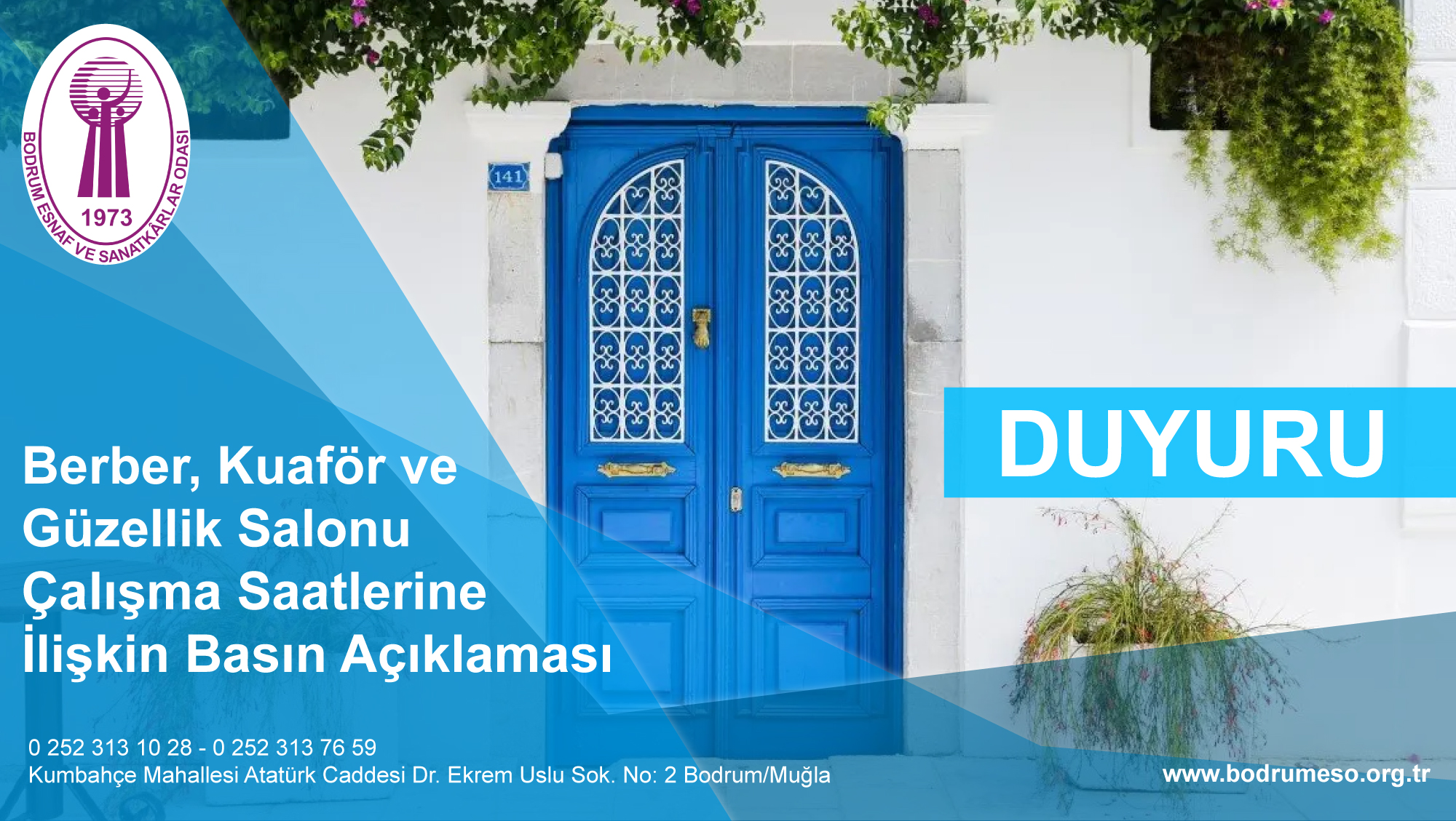 Berber, Kuaför ve Güzellik Salonu Çalışma Saatlerine İlişkin Basın Açıklaması